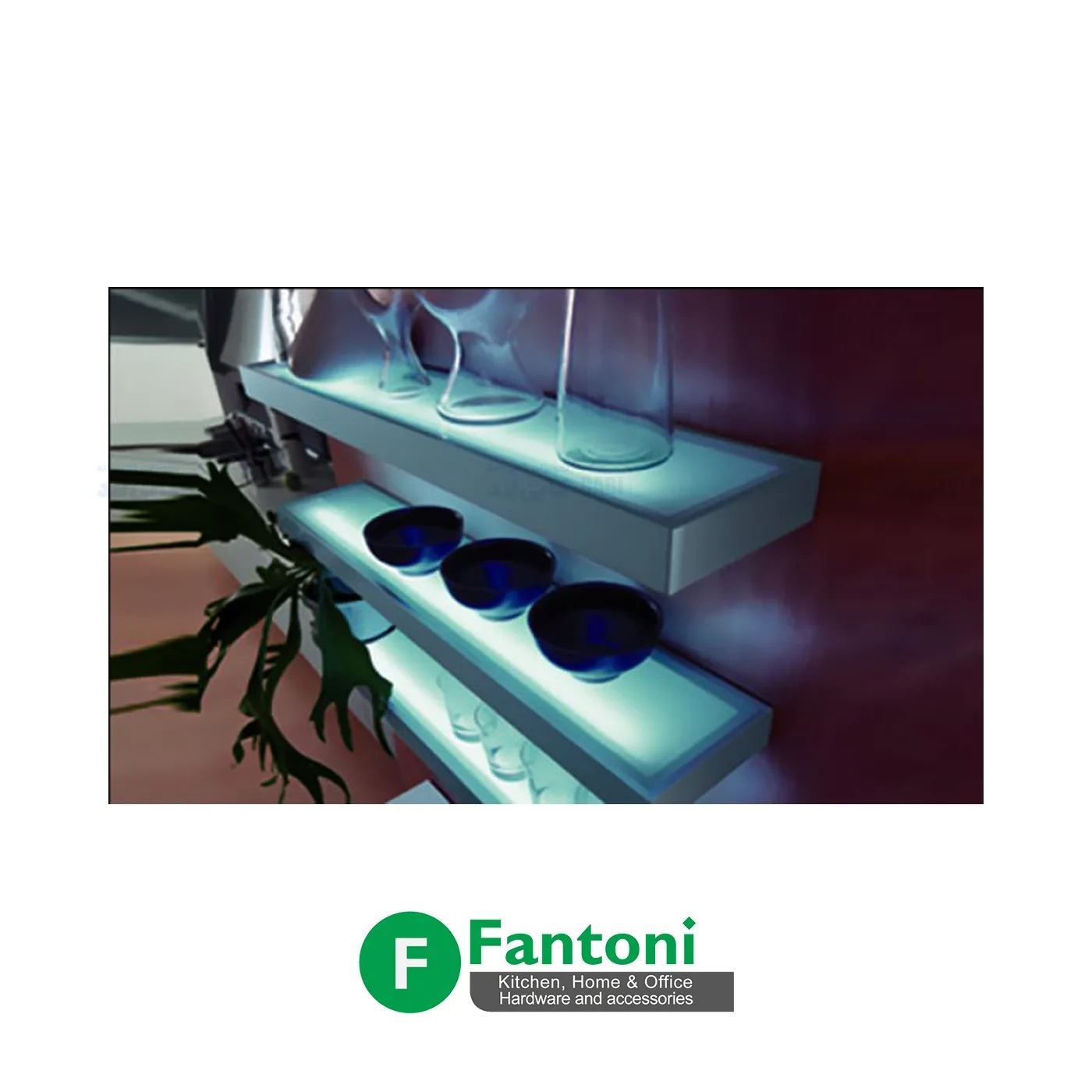 شلف نوری دو طرفه 60 فانتونی FANTONI مدل (S.A) N121	