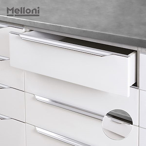 دستگیره کابینتی دو پیچ تاپ ساید سایز 45 ملونی مدل ونیزیا کروم کد 7017