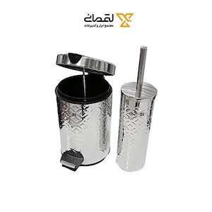 سطل و برس 3 لیتری کروم خشدار طرح دار کد 008 کنتراست CONTRAST