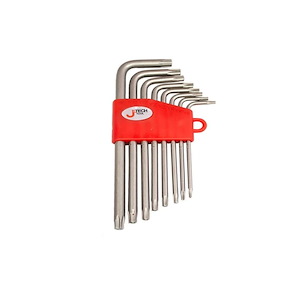 ست آچار آلن 8 عددی ستاره ای کوتاه کد SWM8 جی تک JTECH