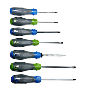 پیچ گوشتی 7 عددی دسته فایبر کراسمن CRASMAN مدل CR-130S2