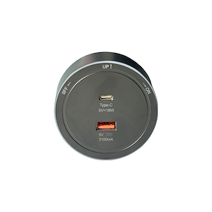 پریز برق USB+ TYPE - C GREY پرایم PRIME