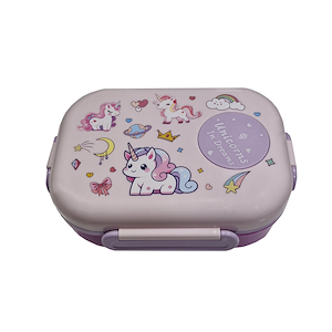 ظرف غذا یونیکورن صورتی کد XY-J189