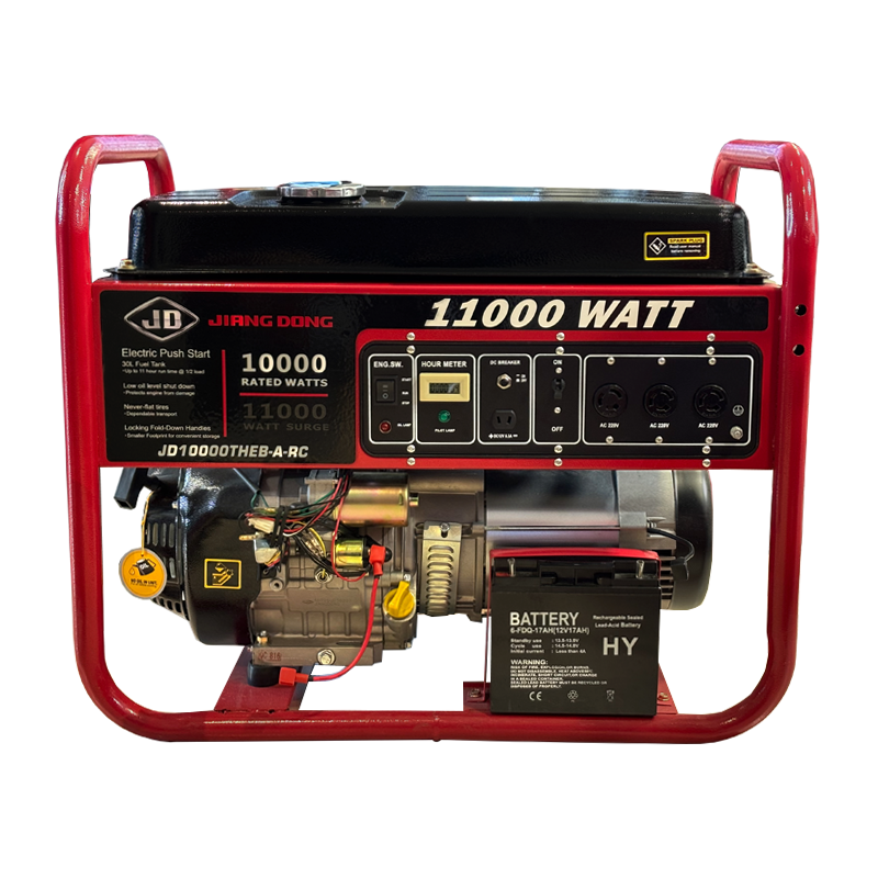 ژنراتور برق بنزینی تک فاز JIANG DONG مدل JD11000THEB-A-RC 