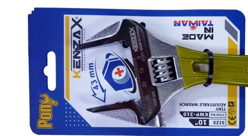 آچار فرانسه 10 اینچ حرفه ای کنزاکس KENZAX کد KWP-310 1*L72