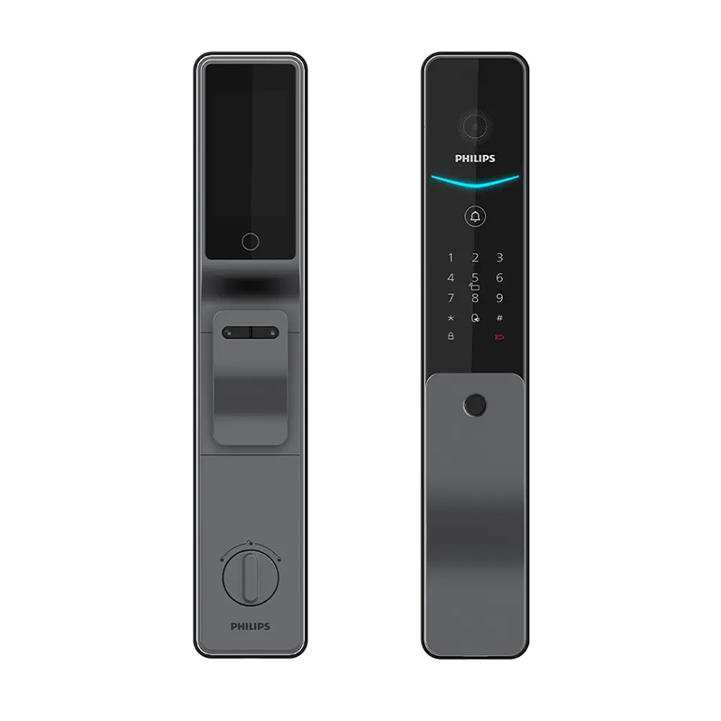 دستگیره الکترونیکی اثر انگشتی طوسی کد DDL 720-MVP-17WSE فیلیپس PHILIPS 