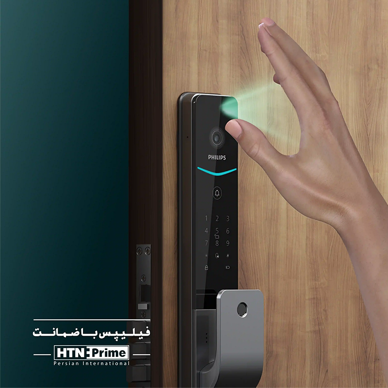 دستگیره الکترونیکی اثر انگشتی طوسی کد DDL 720-MVP-17WSE فیلیپس PHILIPS 