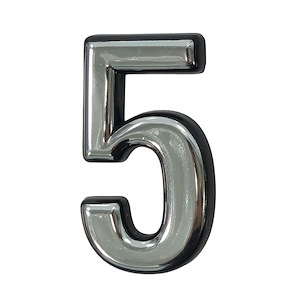شماره آپارتمان کروم کوچک پنج 5 S.A