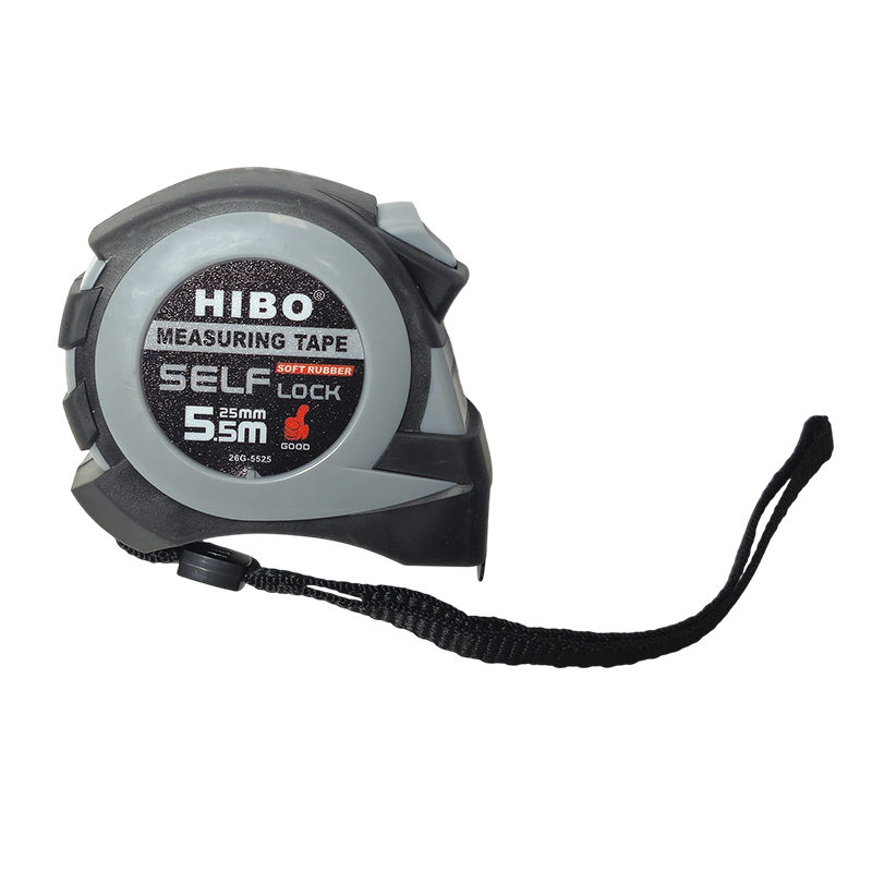 متر فلزی 5/5 متری ترمز دار اتومات هیبو HIBO مدل 26G-5525 