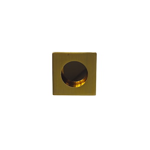 دستگیره کابینتی توکار مربع فلزی طلا مات M2 S.A