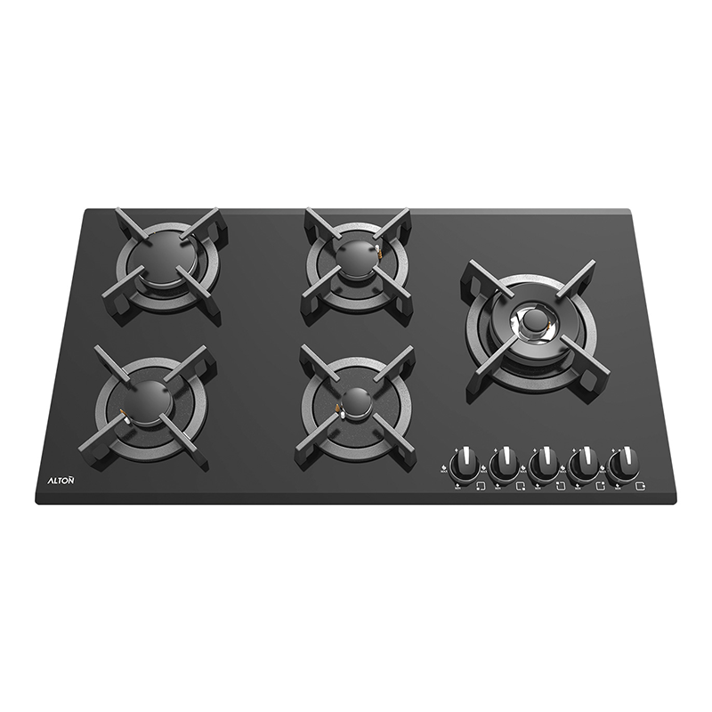 اجاق گاز 5 شعله شیشه ای پلوپز کنار مدل G528N آلتون ALTON 