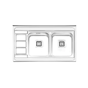 سینک ظرفشویی توکار راست مدل 1081 ایلیا استیل ILIA STEEL