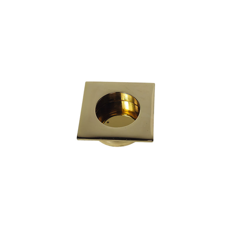 دستگیره کابینتی توکار مربع فلزی طلا براق S.A  M2 1*H63