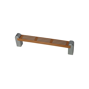 دستگیره کابینتی دو پیچ پلاستیکی کدA33 سایز 128 ساتن طرح چوب S.A بهسازان BEHSAZAN