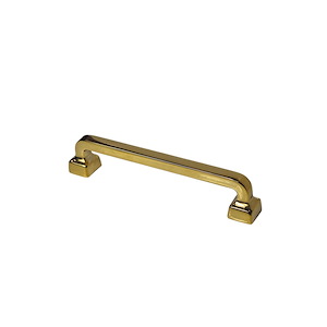 دستگیره کابینتی دو پیچ طلایی براق سایز 128 کد 43 برونتیل BRONTEEL