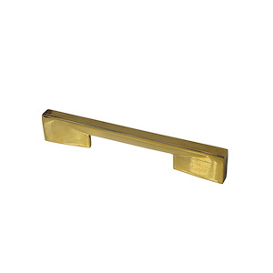دستگیره کابینتی دو پیچ طلایی براق سایز 160-128 کد 49 برونتیل BRONTEEL