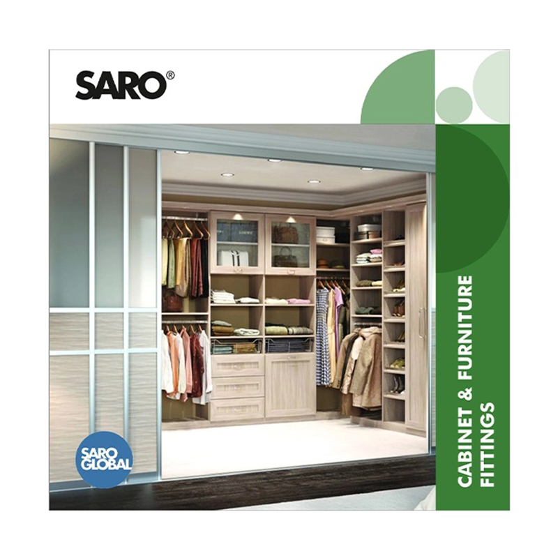 مکانیزم درب کمد ریلی سه درب SLIDE LINE آرام بند SLS-3DR ساتن سارو SARO 1*G72