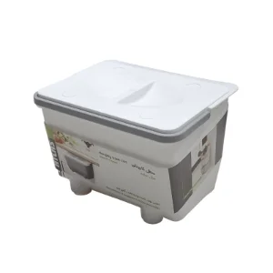 سطل زباله کابینتی سفید مدل سایه اطلس