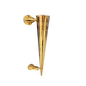 دستگیره حیاطی دو پیچ طلایی راست 110/00/52/4 (S.A) Crtouch